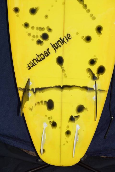 The Stinger Yellow Shortboard