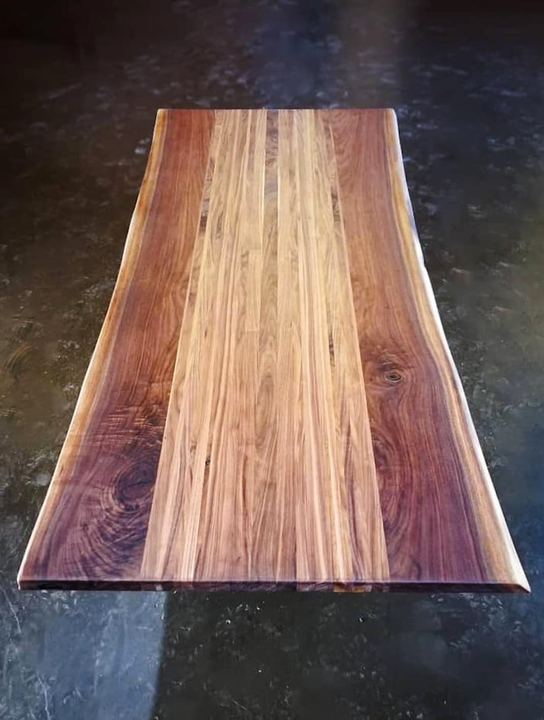 Black Walnut Dining Table with Book-Matched Center