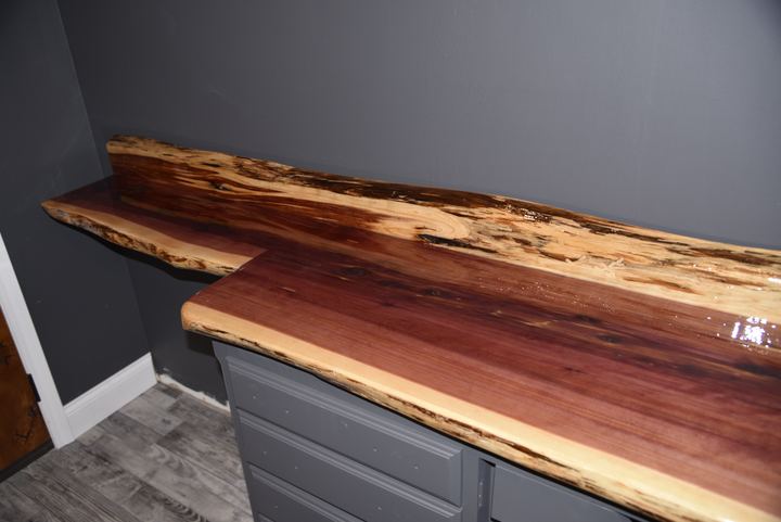 Western Red Cedar Vanity Station