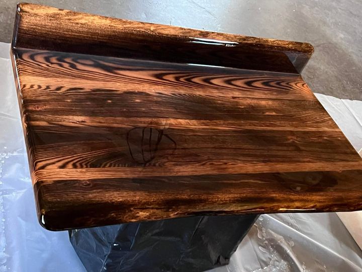 Charred Oak Epoxy Vanity Top